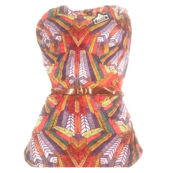 Angie Tops - Multi Colored Tunic-Brand New! Angie Tops - Multi Colored Tunic-Brand New!